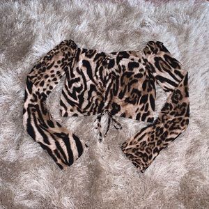 Cheetah Print Blouse